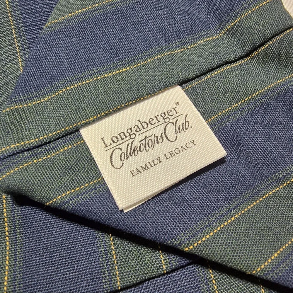 Longaberger‎ Membership Stripe Liner Collector's Club Family Legacy Basket